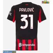 AC Milan Strahinja Pavlovic #31 Heimtrikot Frauen 2025-26 Kurzarm